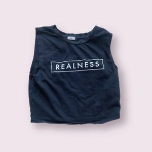 Garage Black Graphic ‘Realness’ Top